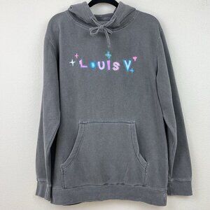 Mega Yacht Unisex Medium Louis Grey Hoodie Sweatshirt Embroidered Colorful